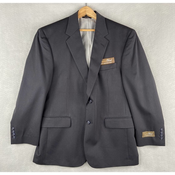 Jos. A. Bank Other - JoS A. Bank Tropical Blend Blazer Men's 42S 2-Button Blue Wool Cotton Blend NEW